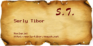 Serly Tibor névjegykártya