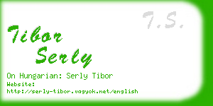 tibor serly business card